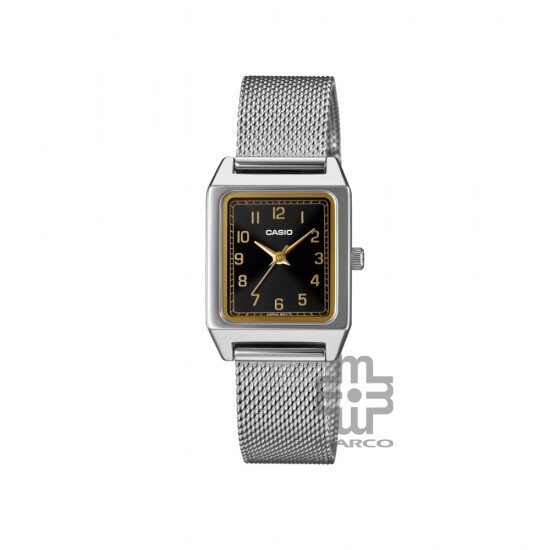 Casio General LTP-B150M-1B Silver Stainless Steel Mesh Band Women Watch