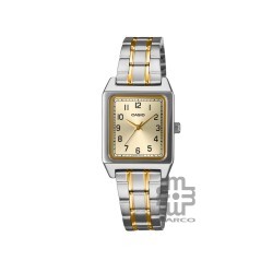 Casio General LTP-B150SG-9B Silver/Gold Stainless Steel Band Women Watch