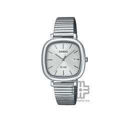Casio General LTP-B166D-7AV Silver Stainless Steel Band Women Watch