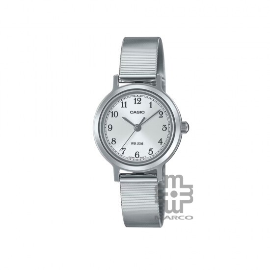 Casio General LTP-B170D-7BV Silver Stainless Steel Brown Leather Band Women Watch Casio General LTP-B170D-7BV Silver Stainless Steel Brown Leather Band Women Watch