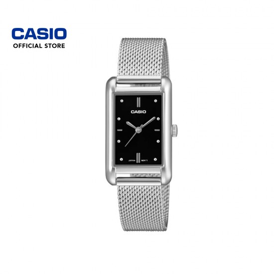 Casio General LTP-B171M-1A Silver Stainless Steel Mesh Band Women Watch