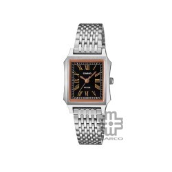 Casio General LTP-B190D-1BV Silver Stainless Steel Band Women Watch