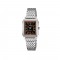 Casio General LTP-B190D-1BV Silver Stainless Steel Band Women Watch