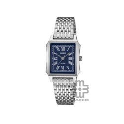 Casio General LTP-B190D-2BV Silver Stainless Steel Band Women Watch