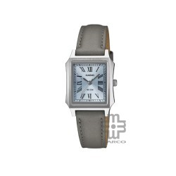 Casio General LTP-B190L-2BV Grey Leather Band Women Watch