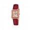 Casio General LTP-B190RGL-4BV Red Leather Band Women Watch