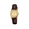 Casio General LTP-V001GL-9B Dark Brown Leather Band Women Watch