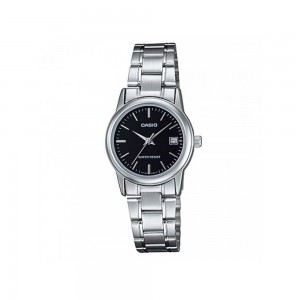 Casio General LTP-V002D-1A Silver Stainless Steel Band Women Watch