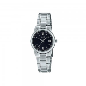 Casio General LTP-V002D-1B3 Silver Stainless Steel Women Watch