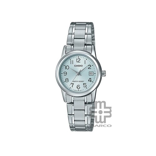 Casio General LTP-V002D-2B Silver Stainless Steel Band Women Watch