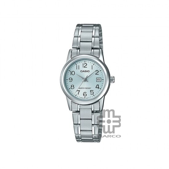 Casio General LTP-V002D-2B Silver Stainless Steel Band Women Watch