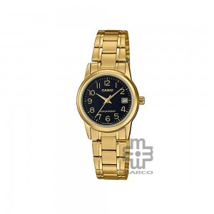 Casio General LTP-V002G-1B Gold Stainless Steel Band Women Watch
