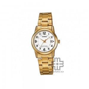 Casio General LTP-V002G-7B Gold Stainless Steel Band Women Watch