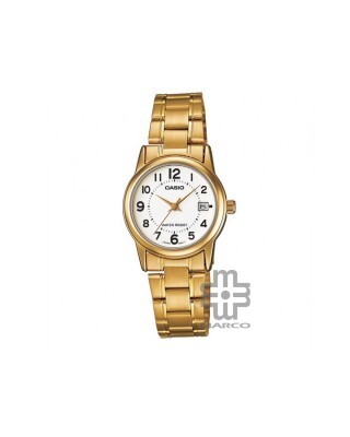 Casio General LTP-V002G-7B Gold Stainless Steel Band Women Watch