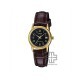 Casio General LTP-V002GL-1B Dark Brown Leather Band Women Watch