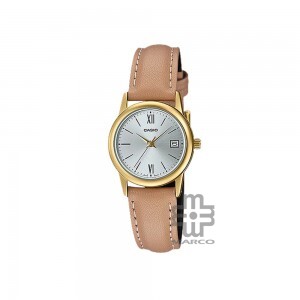 Casio General LTP-V002GL-7B3 Brown Leather Band Women Watch