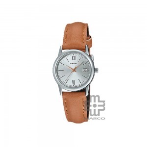 Casio General LTP-V002L-7B3 Brown Leather Band Women Watch