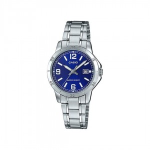 Casio General LTP-V004D-2B Silver Stainless Steel Band Women Watch