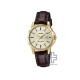 Casio General LTP-V004GL-9A Dark Brown Leather Band Women Watch
