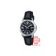 Casio General LTP-V004L-1B Black Leather Band Women Watch