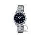 Casio General LTP-V005D-1B Silver Stainless Steel Band Women Watch