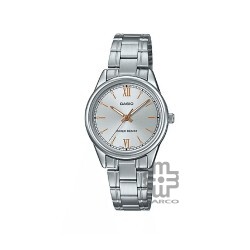 Casio General LTP-V005D-7B2 Silver Stainless Steel Band Women Watch