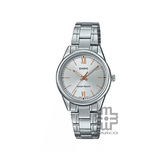 Casio General LTP-V005D-7B2 Silver Stainless Steel Band Women Watch