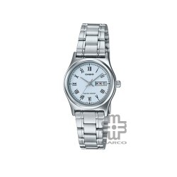 Casio General LTP-V006D-2B Silver Stainless Steel Band Women Watch