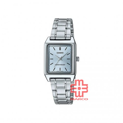 Casio General LTP-V007D-2E Silver Stainless Steel Band Women Watch