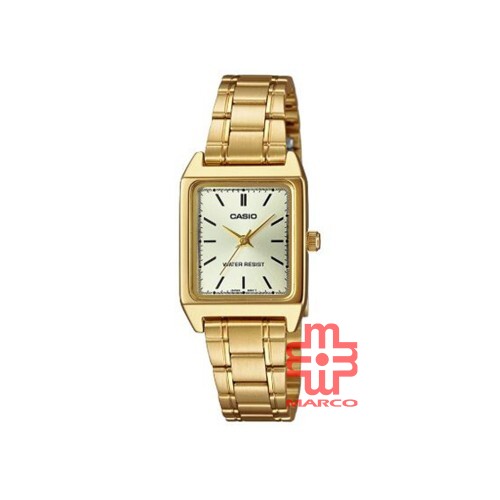 Casio General LTP-V007G-9E Gold Stainless Steel Band Women Watch 