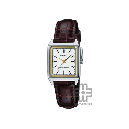 Casio General LTP-V007L-7E2 Dark Brown Leather Band Women Watch Casio General LTP-V007L-7E2 Dark Brown Leather Band Women Watch