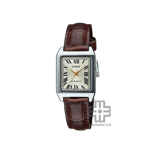 Casio General LTP-V007L-9B Brown Leather Band Women Watch
