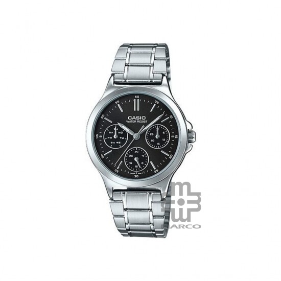 Casio General LTP-V300D-1A Silver Stainless Steel Band Women Watch Casio General LTP-V300D-1A Silver Stainless Steel Band Women Watch