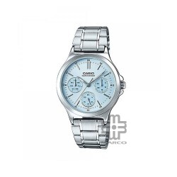 Casio General LTP-V300D-2A Silver Stainless Steel Band Women Watch
