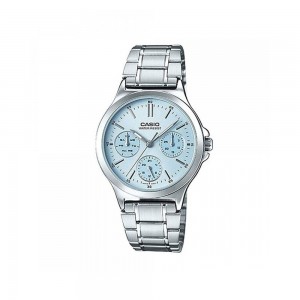 Casio General LTP-V300D-2A Silver Stainless Steel Band Women Watch