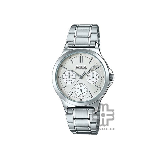 Casio General LTP-V300D-7A Silver Stainless Steel Band Women Watch Casio General LTP-V300D-7A Silver Stainless Steel Band Women Watch