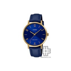 Casio General LTP-VT01GL-2B Blue Leather Band Women Watch