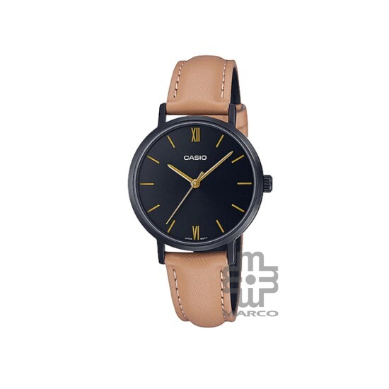 Casio General LTP-VT02BL-1A Brown Leather Band Women Watch Casio General LTP-VT02BL-1A Brown Leather Band Women Watch
