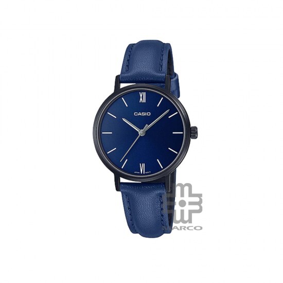 Casio General LTP-VT02BL-2A Blue Leather Band Women Watch Casio General LTP-VT02BL-2A Blue Leather Band Women Watch