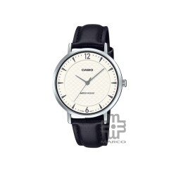 Casio General LTP-VT04L-7A2 Black Leather Band Women Watch