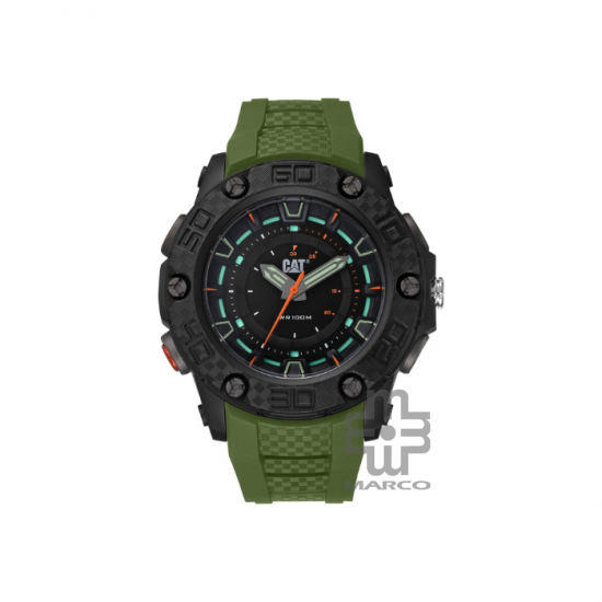 Caterpillar P10 | LU-160-23-128| Military Green Silicone Strap | Analog Watch | 100M WR| 2Y Warranty Caterpillar P10 | LU-160-23-128| Military Green Silicone Strap | Analog Watch | 100M WR| 2Y Warranty