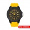 CAT CARBON CRUSH LV-161-27-137 Yellow Silicone Band Analog Watch | 10 ATM | 45MM | 2Y Warranty