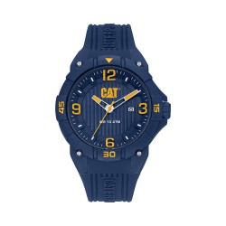 CAT DRIFT LW-111-26-637 Blue Silicone Band Analog Watch | 10 ATM | 45MM | 2Y Warranty