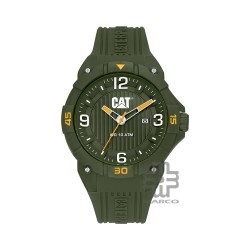 CAT DRIFT LW-131-23-332 Green Silicone Band Analog Watch | 10 ATM | 45MM | 2Y Warranty