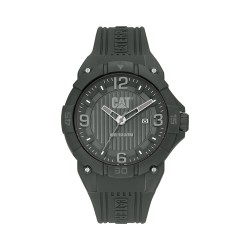 CAT DRIFT LW-151-25-535 Grey Silicone Band Analog Watch | 10 ATM | 45MM | 2Y Warranty
