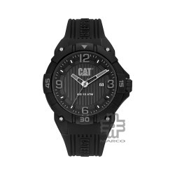 CAT DRIFT LW-161-21-131 Black Silicone Band Analog Watch | 10 ATM | 45MM | 2Y Warranty
