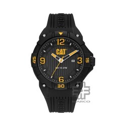 CAT DRIFT LW-161-21-137 Black Silicone Band Analog Watch | 10 ATM | 45MM | 2Y Warranty