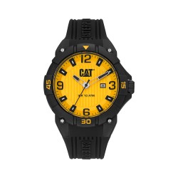 CAT DRIFT LW-161-21-731 Black Silicone Band Analog Watch | 10 ATM | 45MM | 2Y Warranty