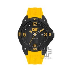 CAT DRIFT LW-161-27-137 Yellow Silicone Band Analog Watch | 10 ATM | 45MM | 2Y Warranty