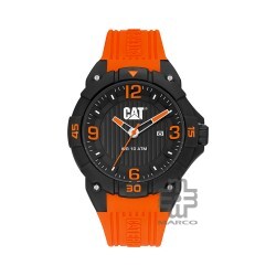 CAT DRIFT LW-161-28-138 Orange Silicone Band Analog Watch | 10 ATM | 45MM | 2Y Warranty